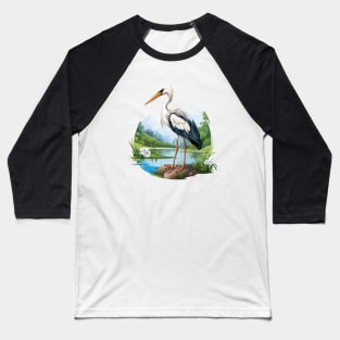 stork Baseball T-Shirt